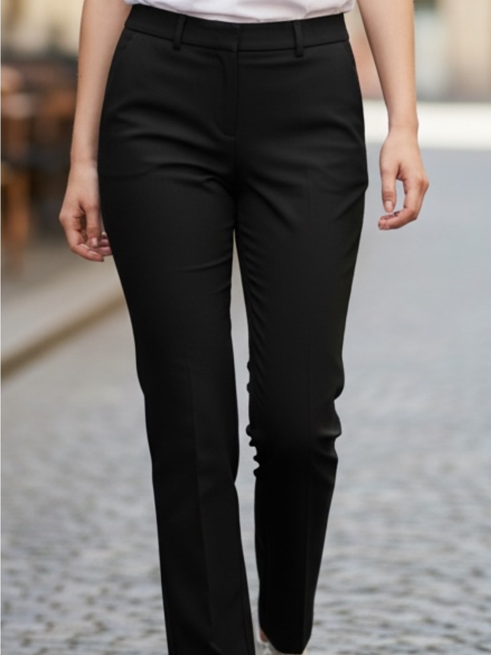 a new day Flare High Rise Fitted Hip & Thigh black pants NWT
